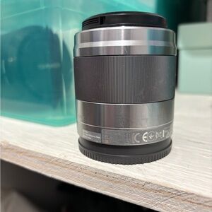 Sony e-mount 50mm Silver Camera Lens